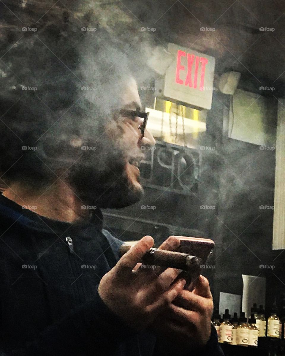 Cigars aren't good for you, but they are good for pictures. 