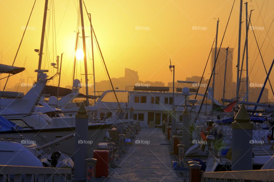 Sunrise in Abu Dhabi