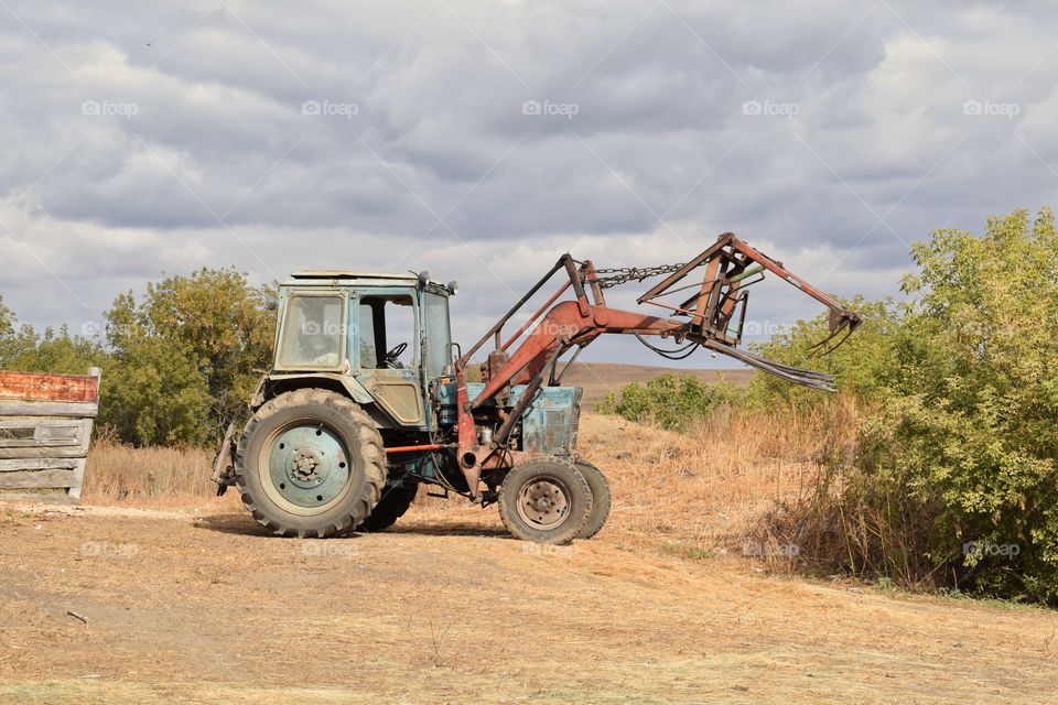 old tractor