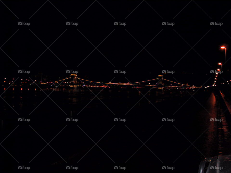 Ponte delle catene notte Budapest