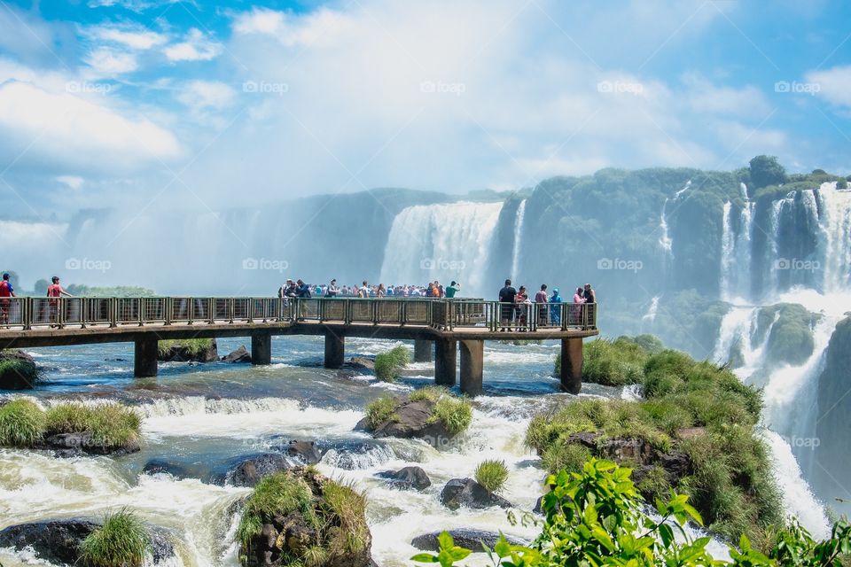 Iguassu Falls, waterfall, nature in Brazil 