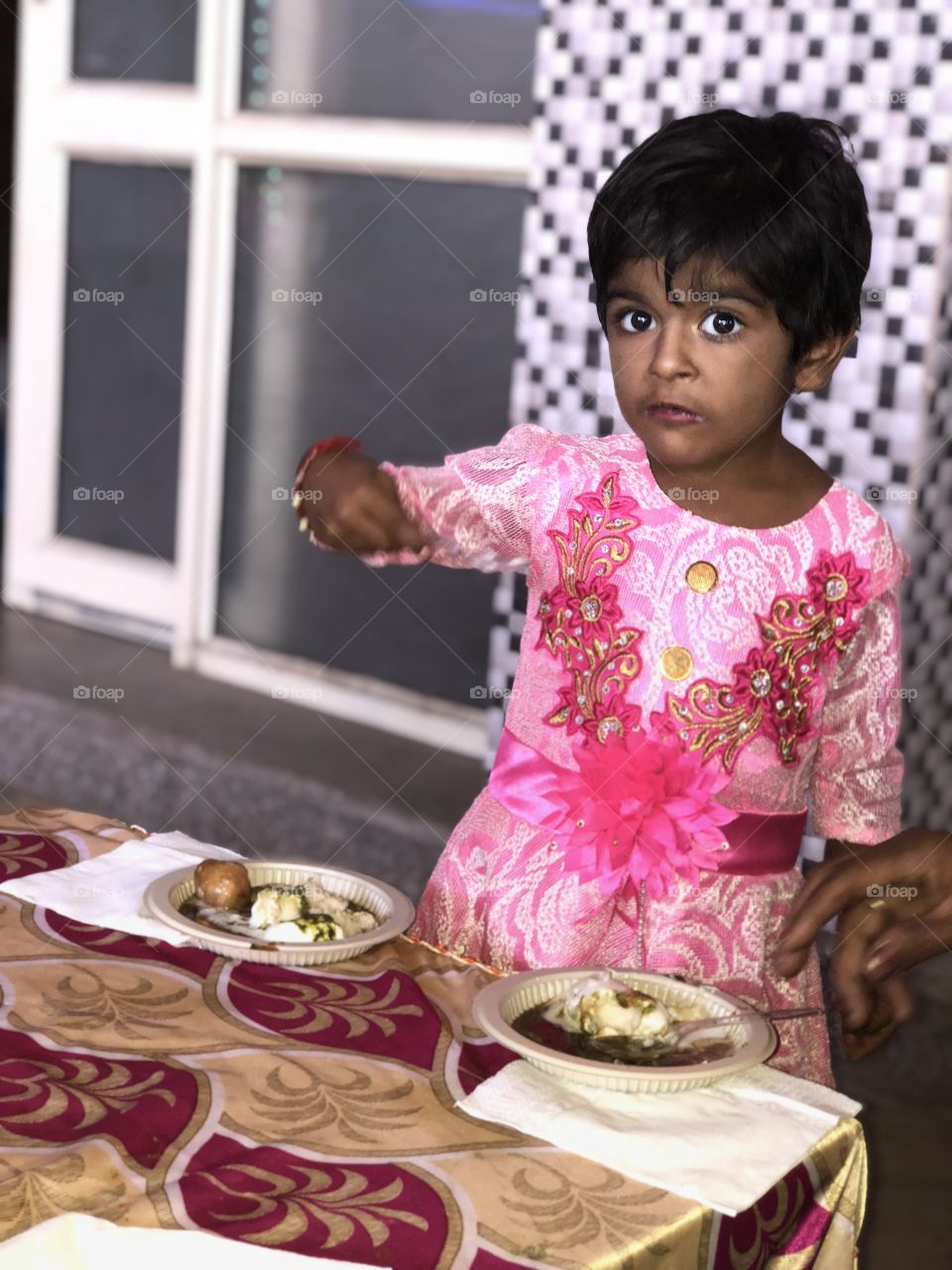 Enjoying Her Delicious Dahi Bhalla 