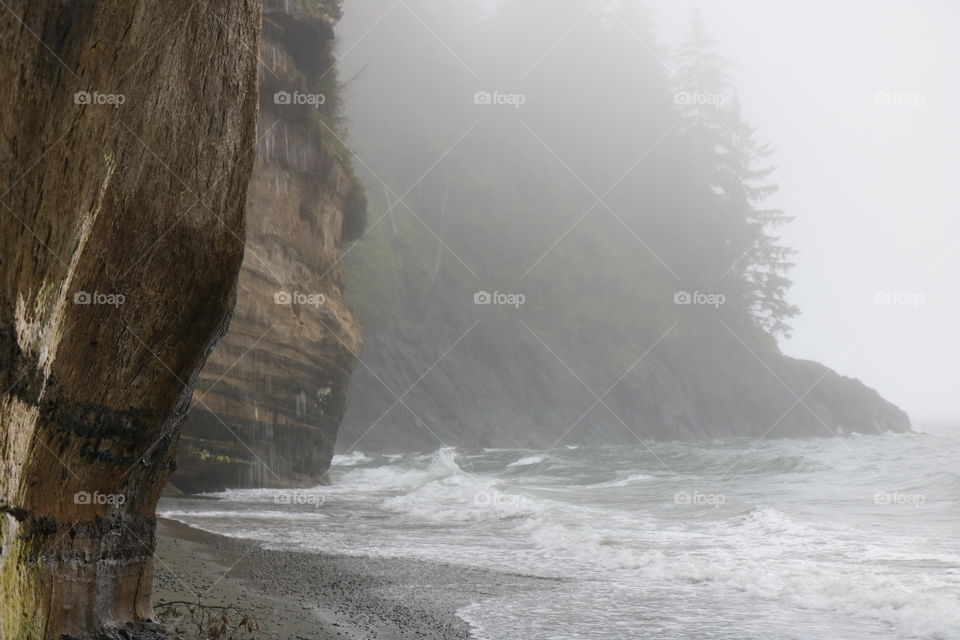 Foggy ocean 