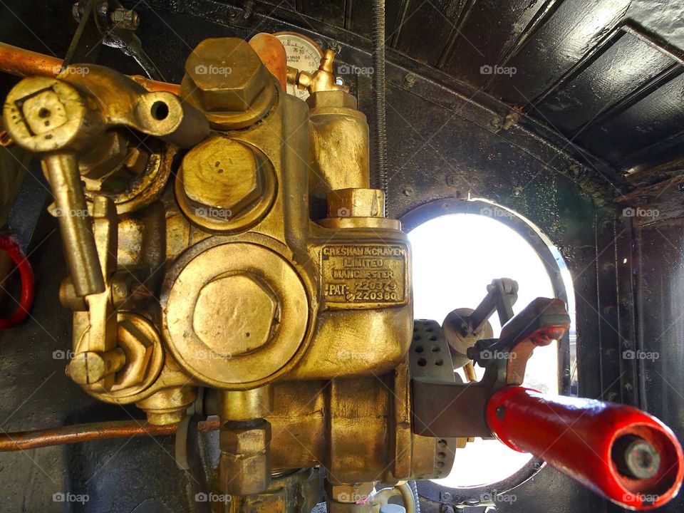 Controls of the locomotive