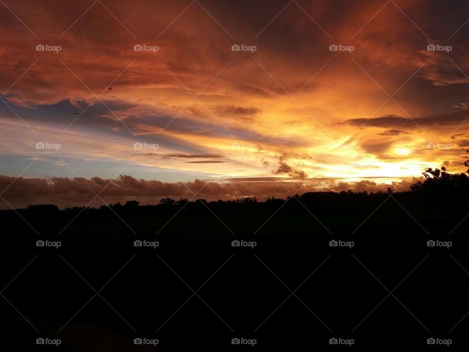 when the weather supports seeing the sunset