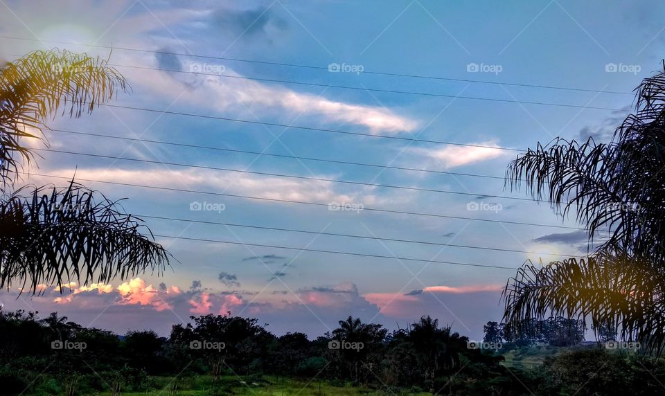 Clouds or Pink Mountains?