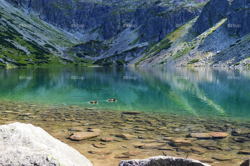 Incredible reflections Tatra Mountains in Poland