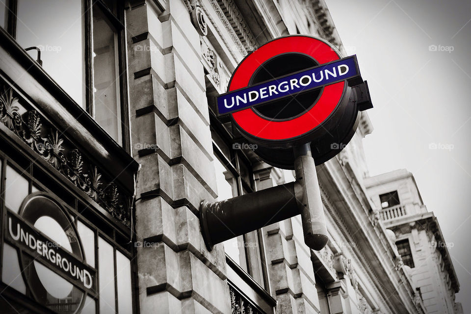 underground sign color london by robert_villena