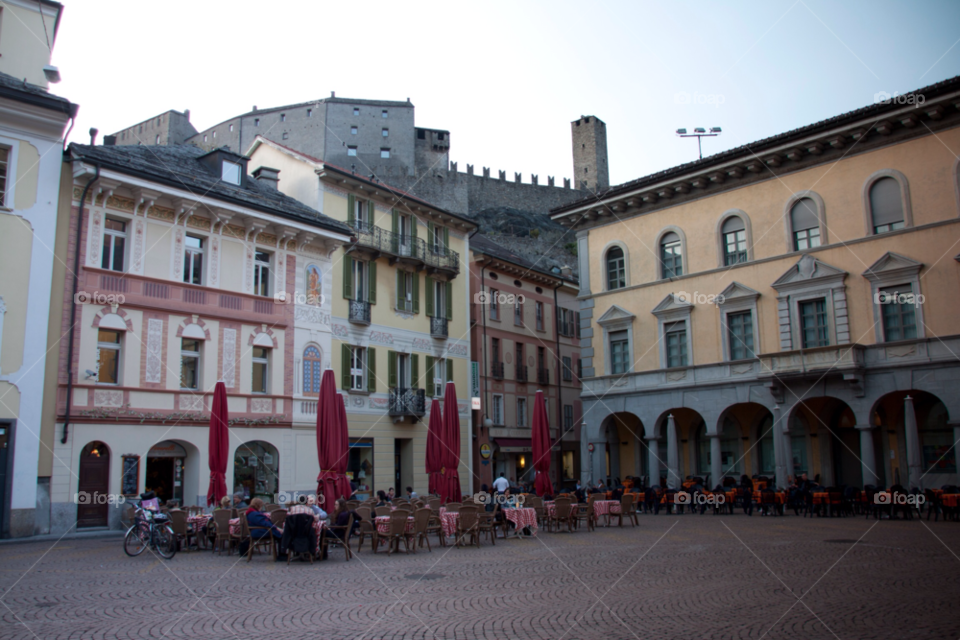 bellinzona switzerland city travel restaurant by cmosphotos