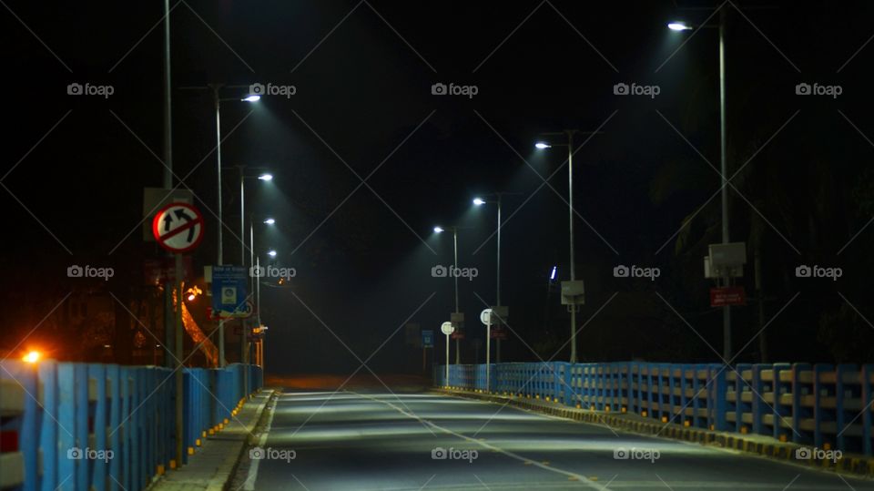 Night view in bridge