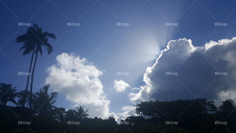 Hawaii blue sky