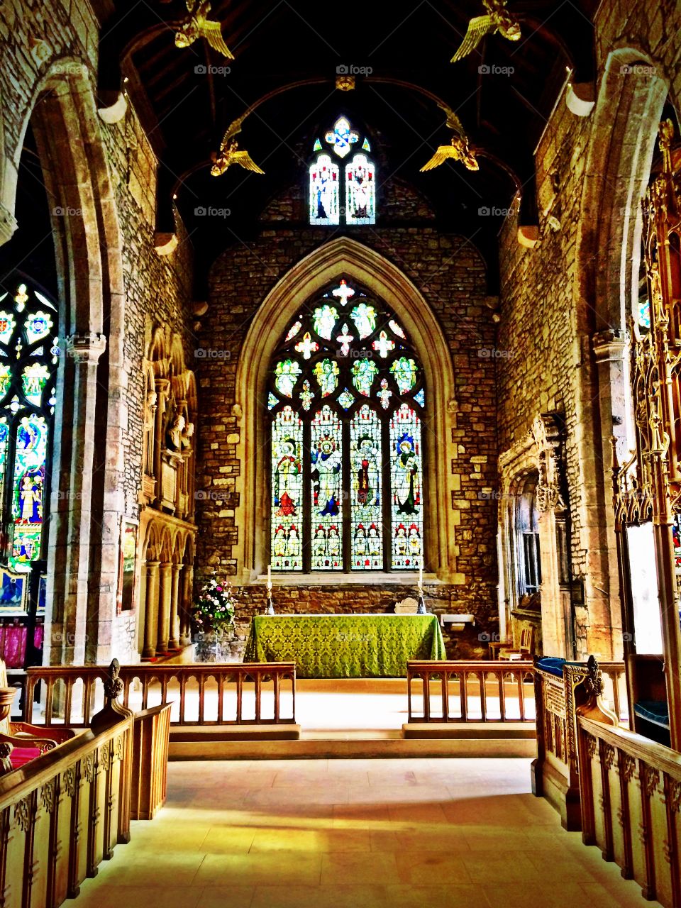 Inside Sheffield Cathedral