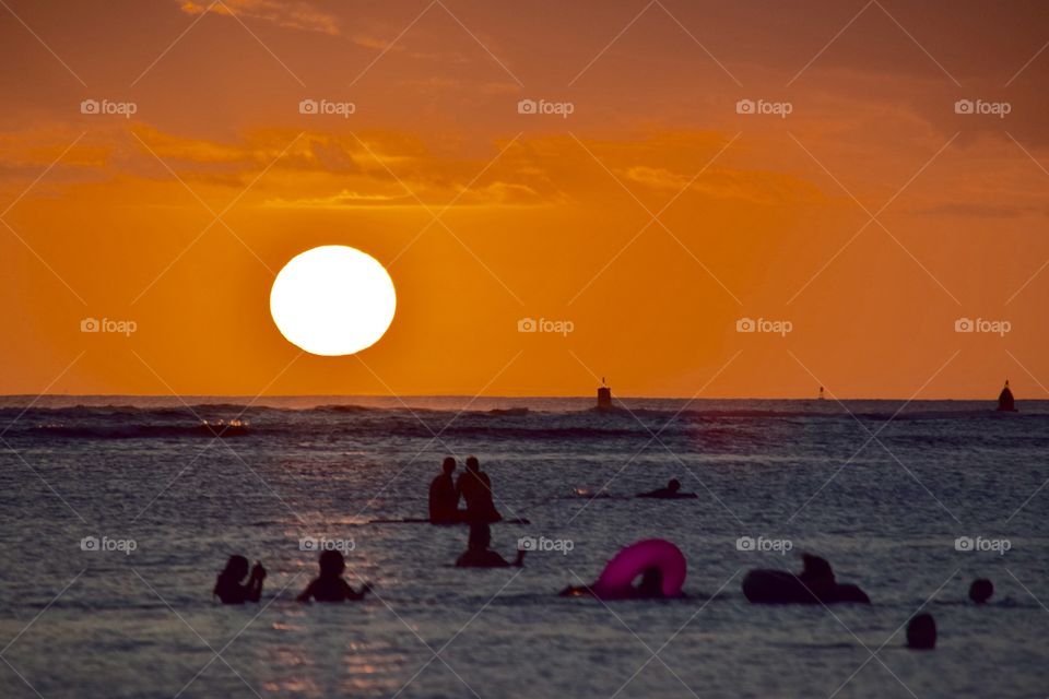 Sunset in Waikiki