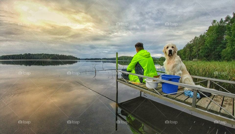 Fishing companions.