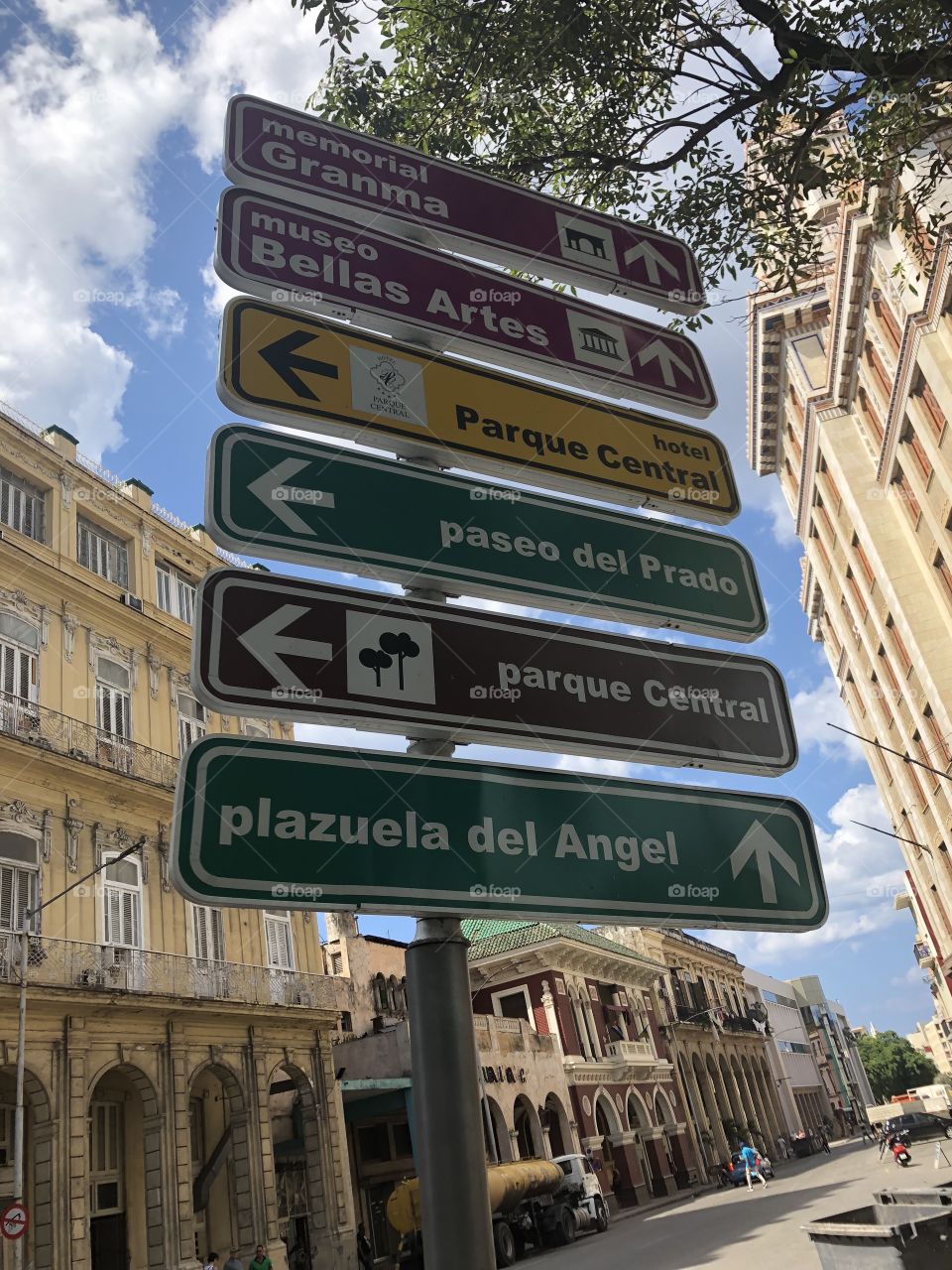 Street signs Cuba 2018