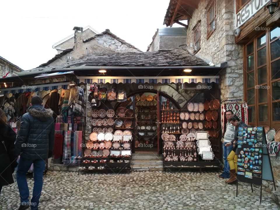 Bazaar in Mostar.