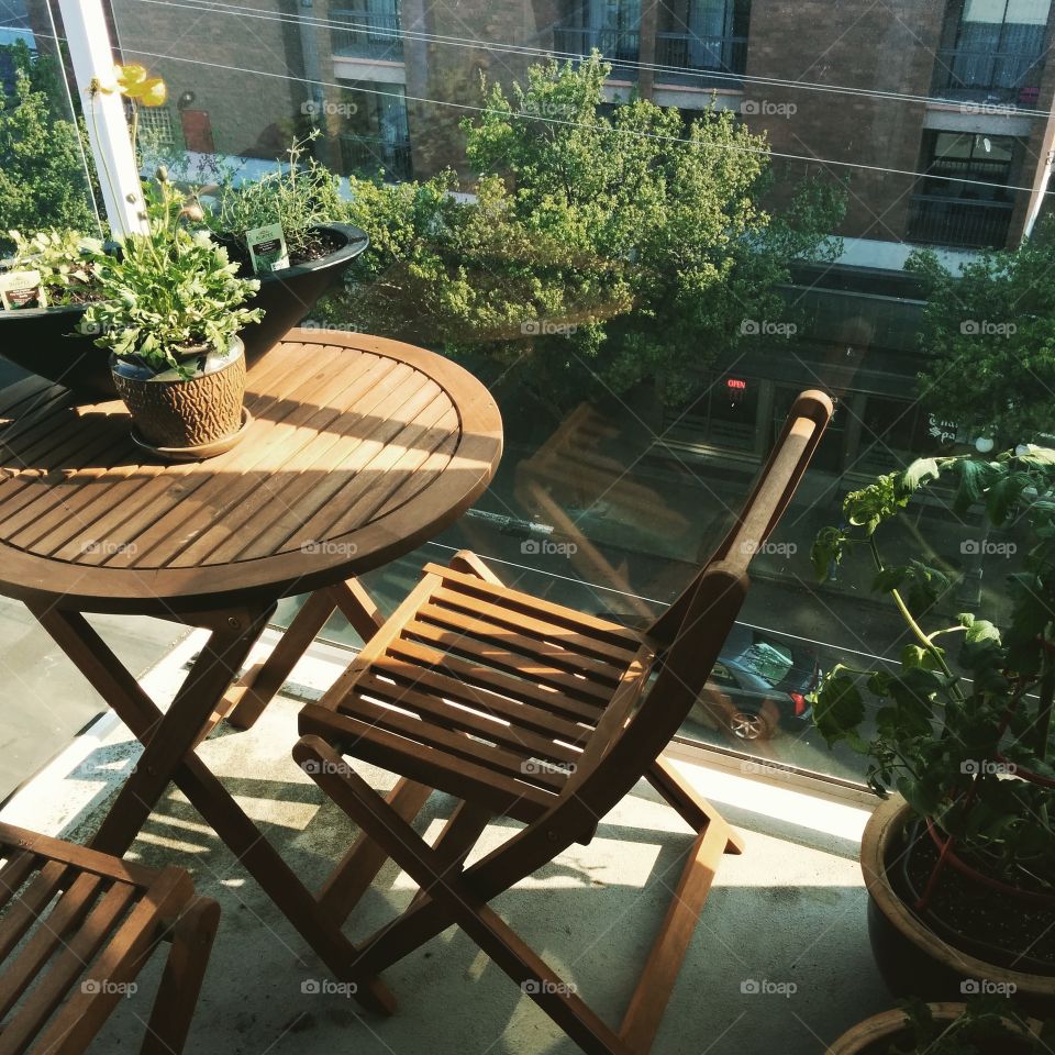 Urban Oasis. fixed up my balcony with some new plants last weekend