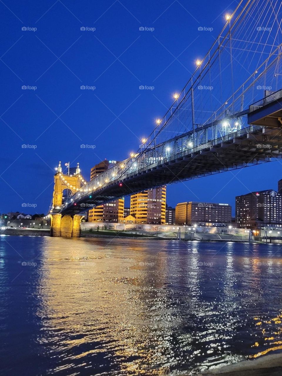 Night stroll down by the river 