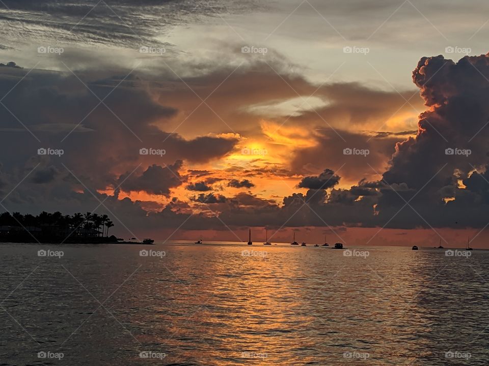 Sunset over Key West, Florida