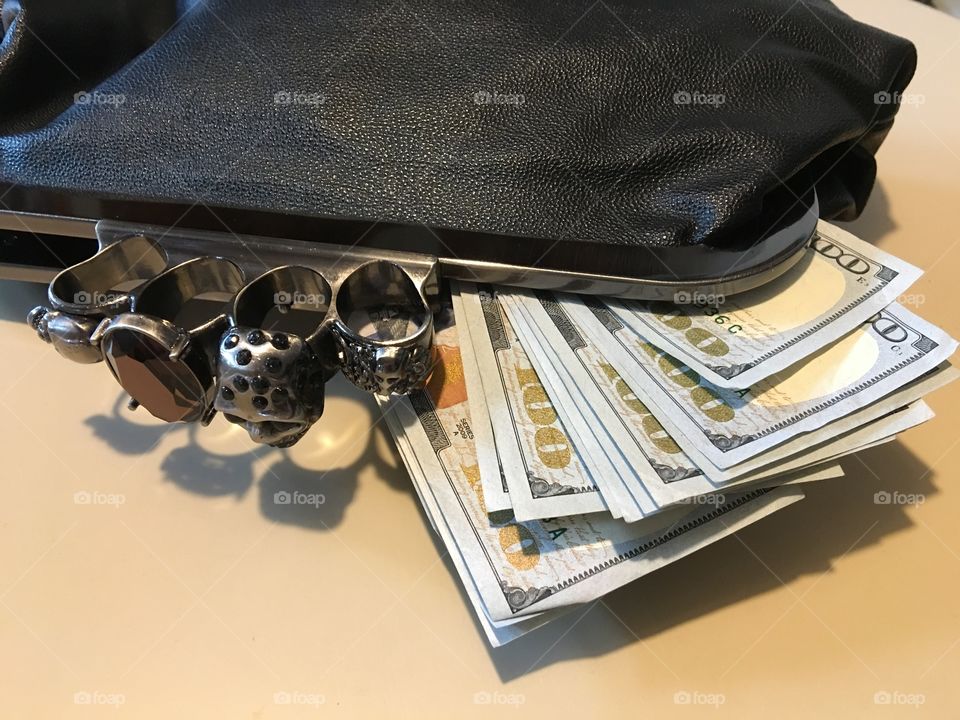 Purse, unique clasp, then pay bills & shop!