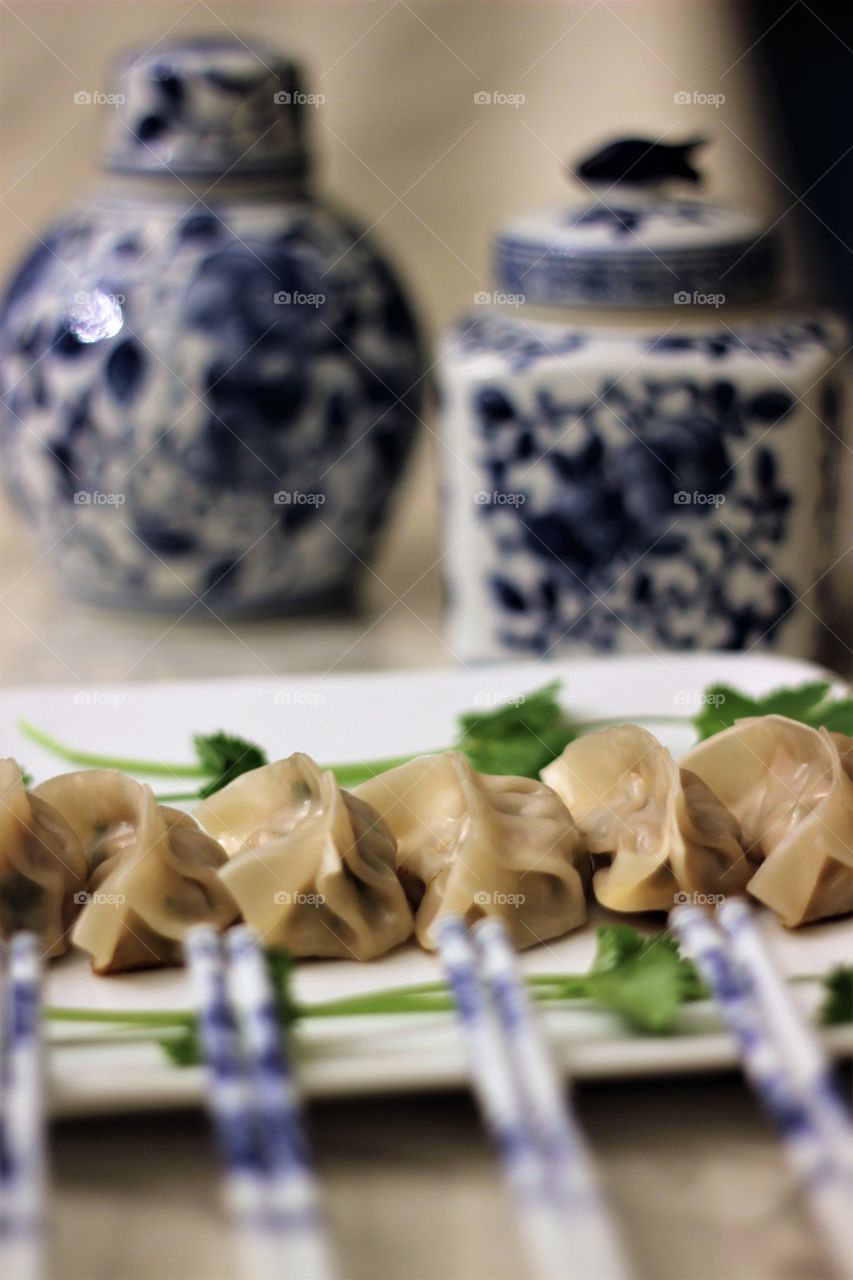 Close-up of Dumplings