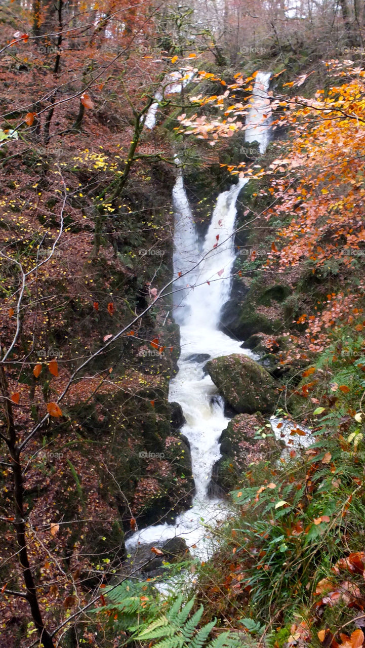 waterfall autumn beautiful cumbria by snappychappie