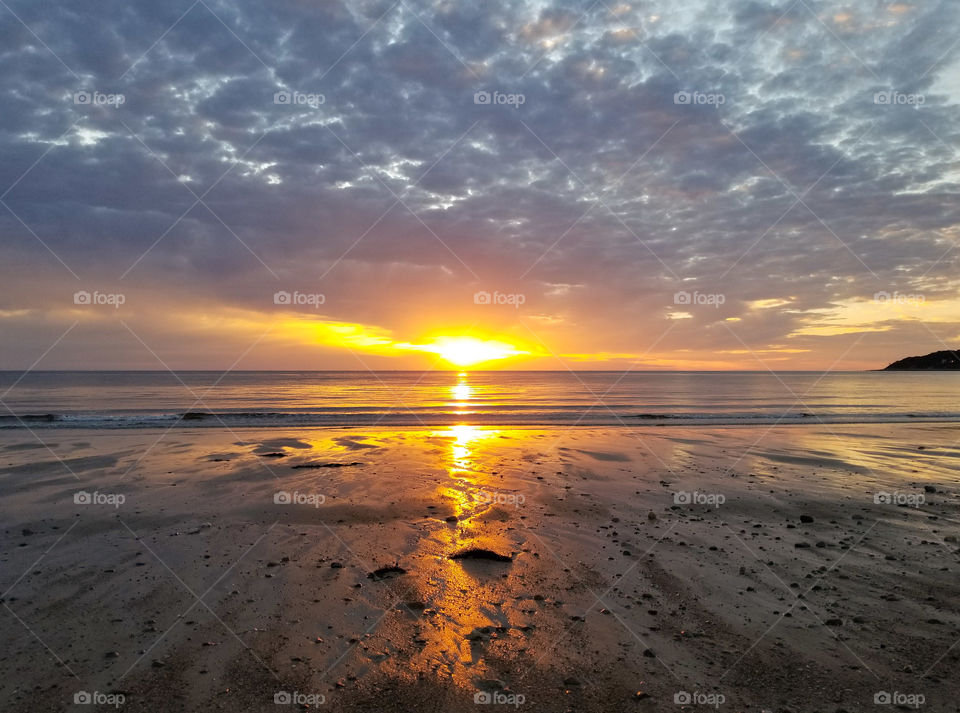 sunrise on long beach