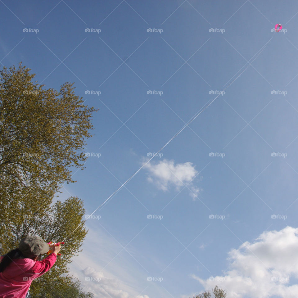 sky blue park kite by cindyhodesigns