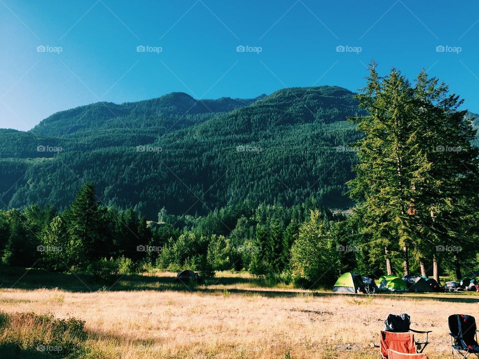 Camping Site at Chilliwack, British Columbia 