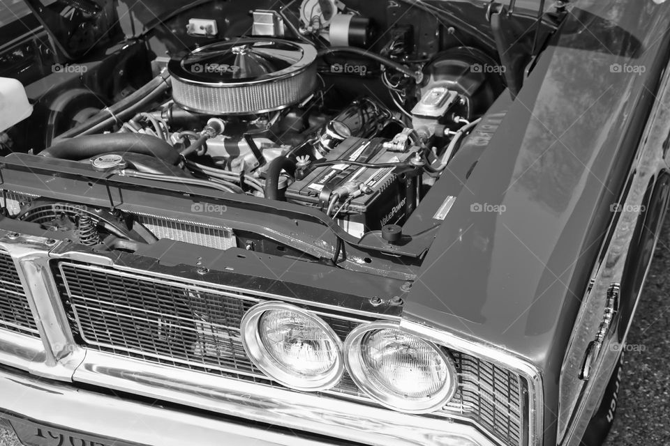 Engine black & white