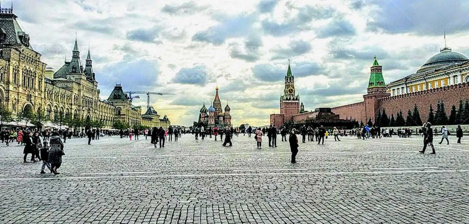Moscow. Red Square. September, Panorama, 2019.