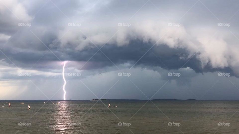 Summer thunderstorm June 29th in Yyteri Finland