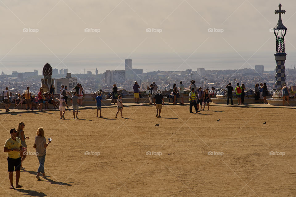 Vista de Barcelona desde el Parque Guell