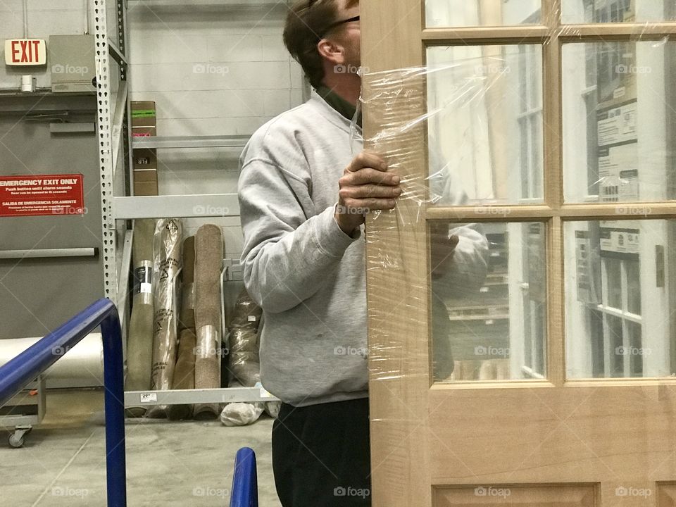 Man shopping for home improvements