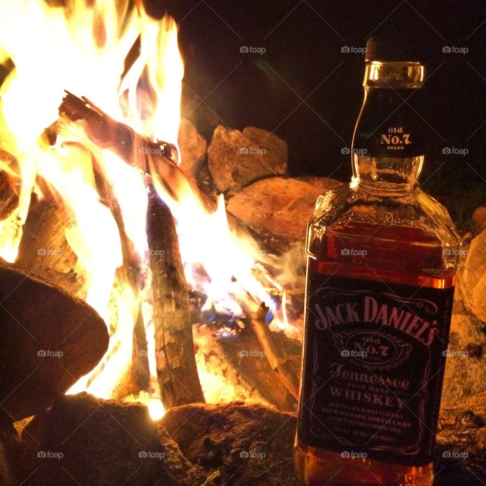 Jack . Jack Daniels by the fire 