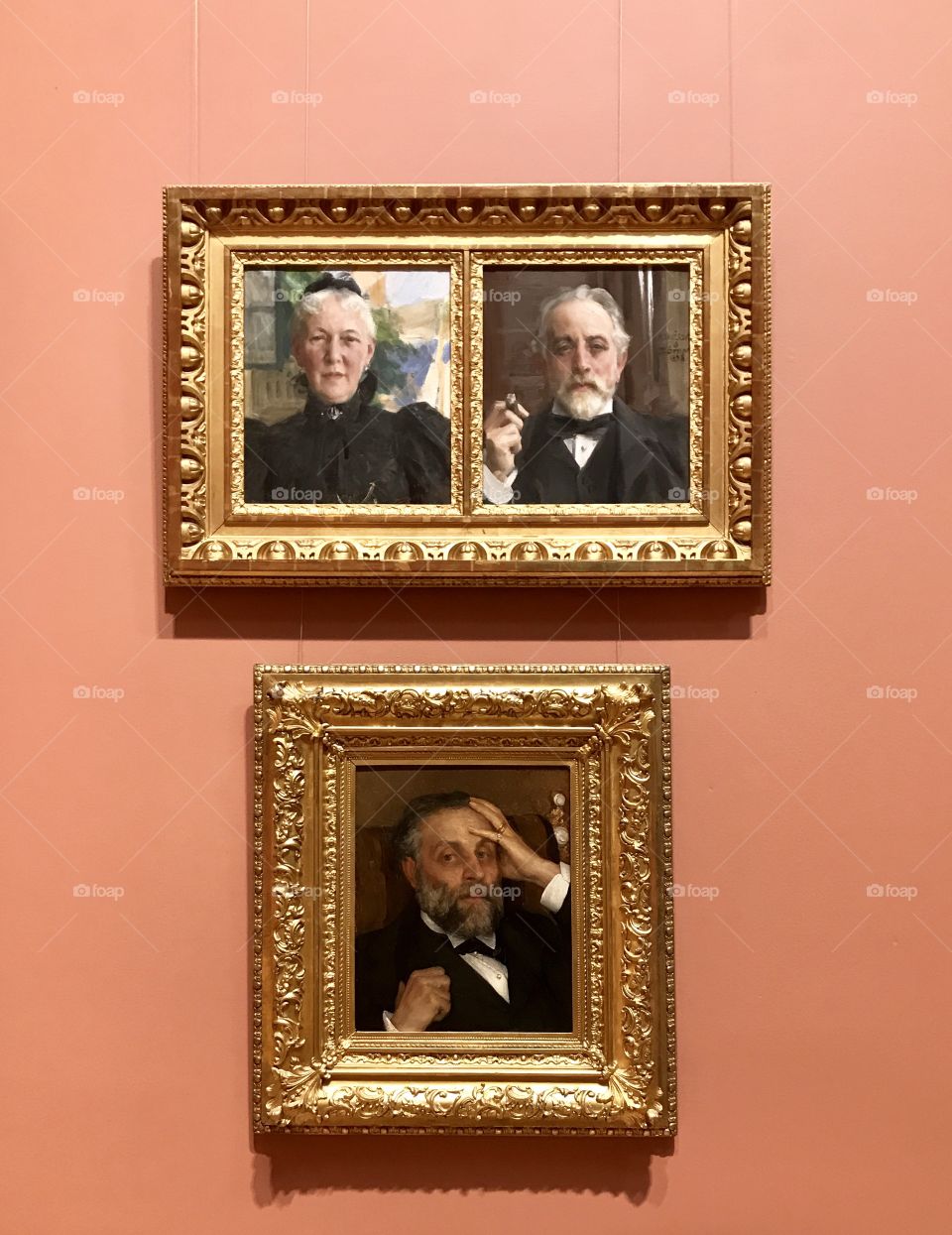 Three paintings.