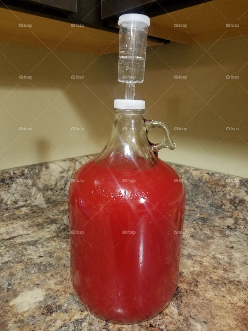 My Homemade Raspberry Wine!