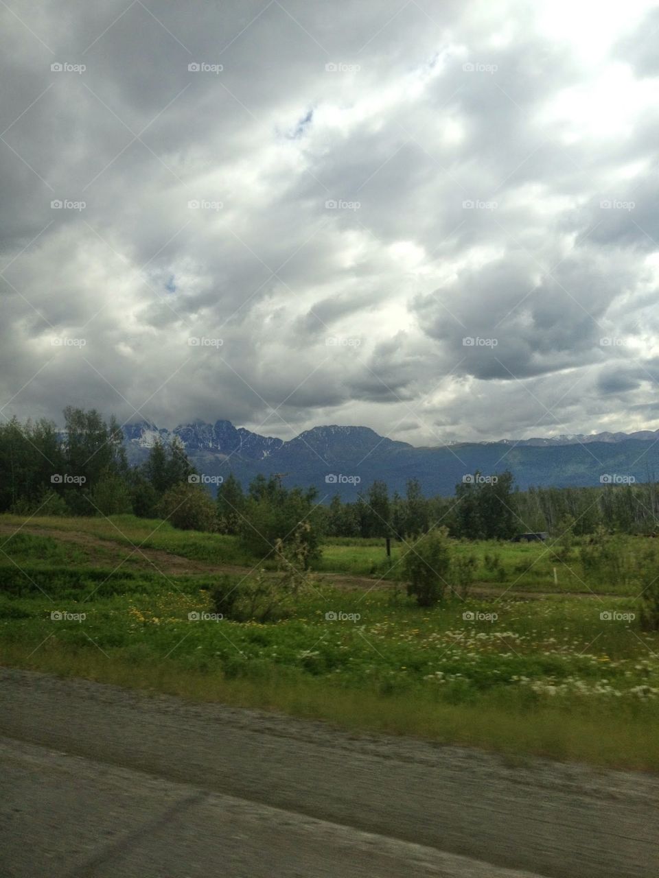 Alaska Wilderness. A shot of beautiful Alaska scenery during an ATV adventure. 