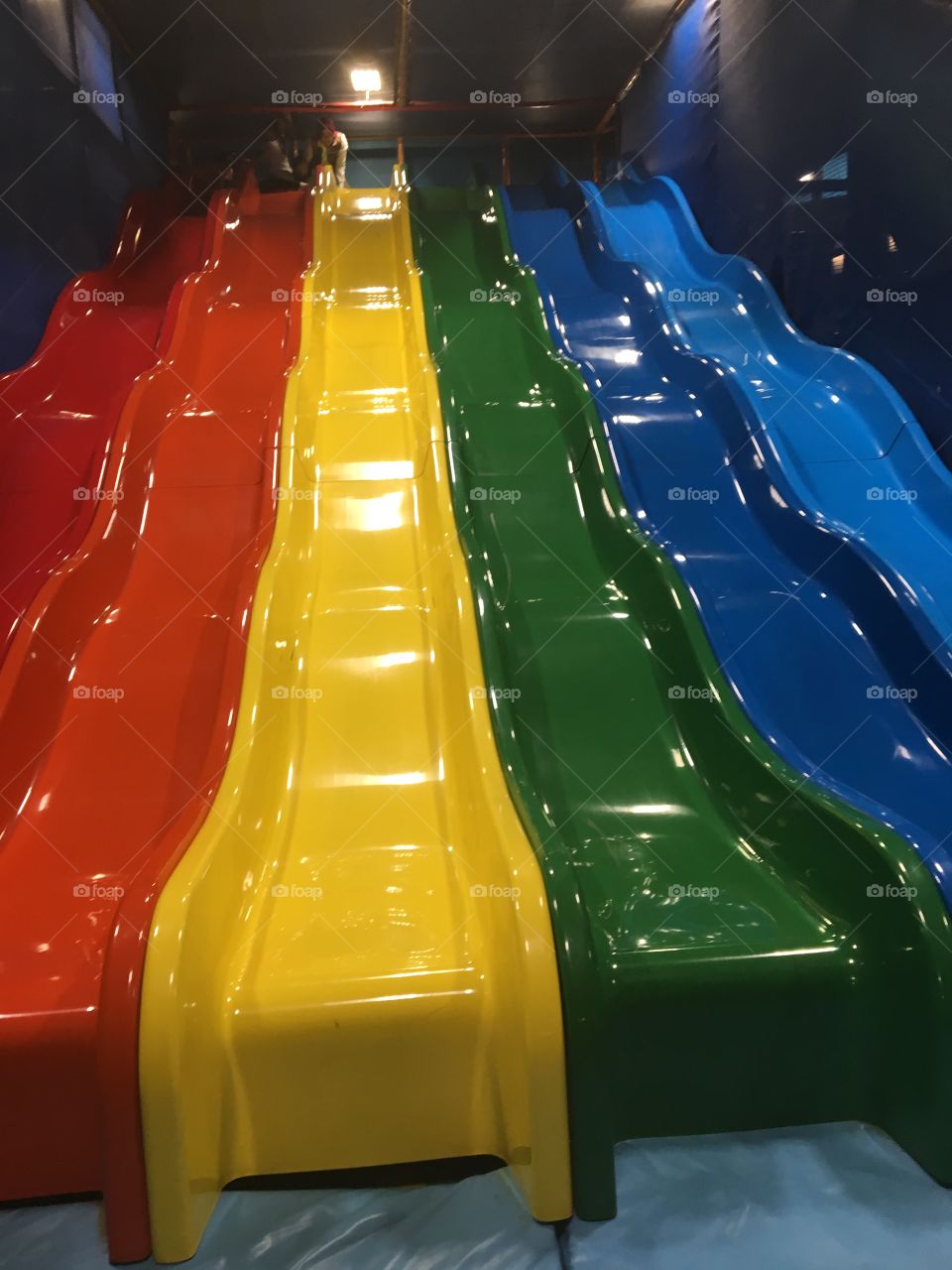 Fun rainbow slides for kids
