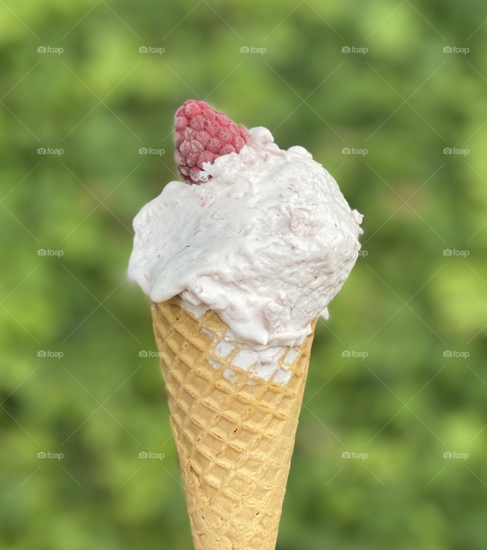 Cherries chocolate and raspberries blueberries pears raspberries strawberries play the delicious fresh food ready to serve ready to eat yummy scrumdiddlyumptious scrumdiddlyumptious Ice cream in a cone fresh raspberry vanilla