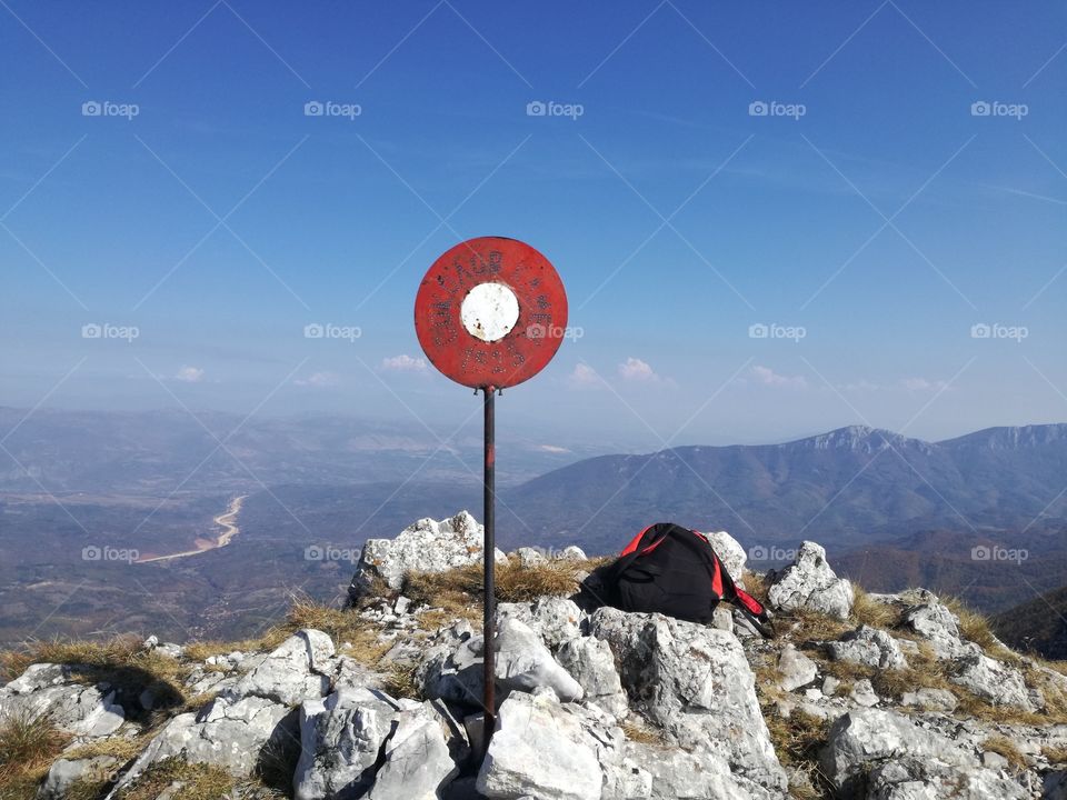 Mountain top as B point sky is the limit