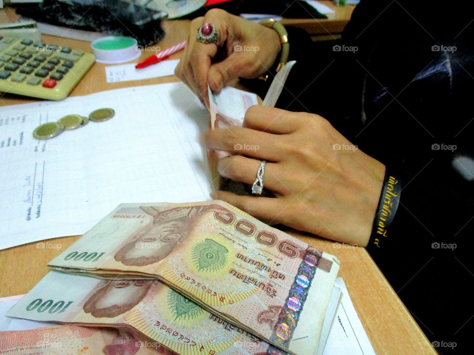 Working hand close-up