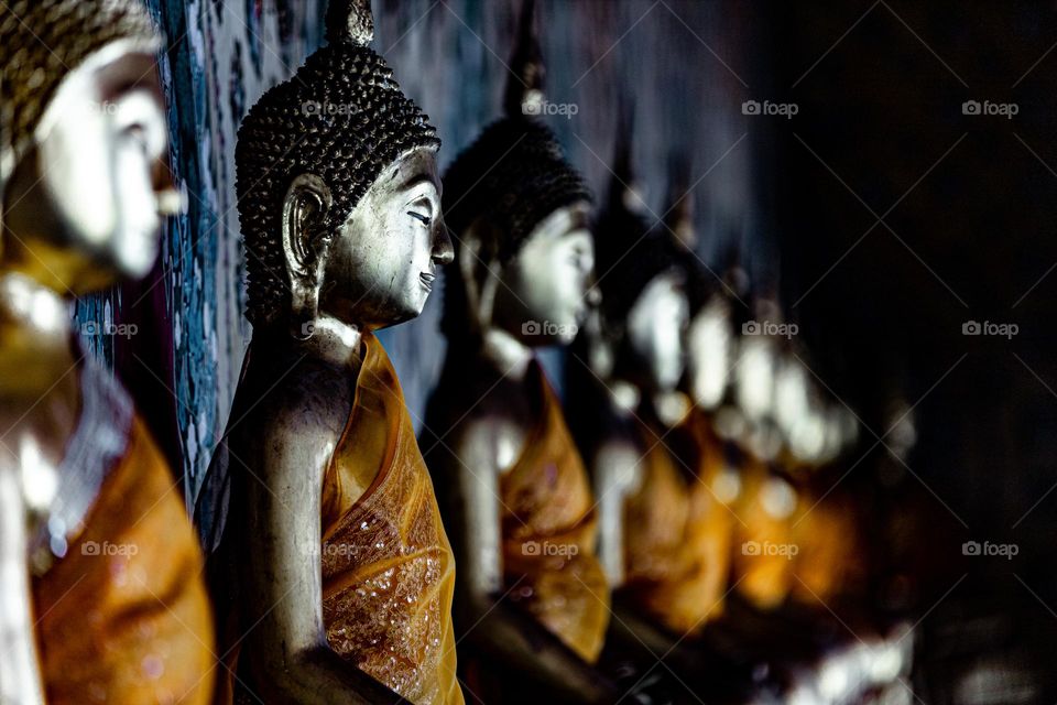 Gautum Buddha statue at Wat Arun temple Bangkok