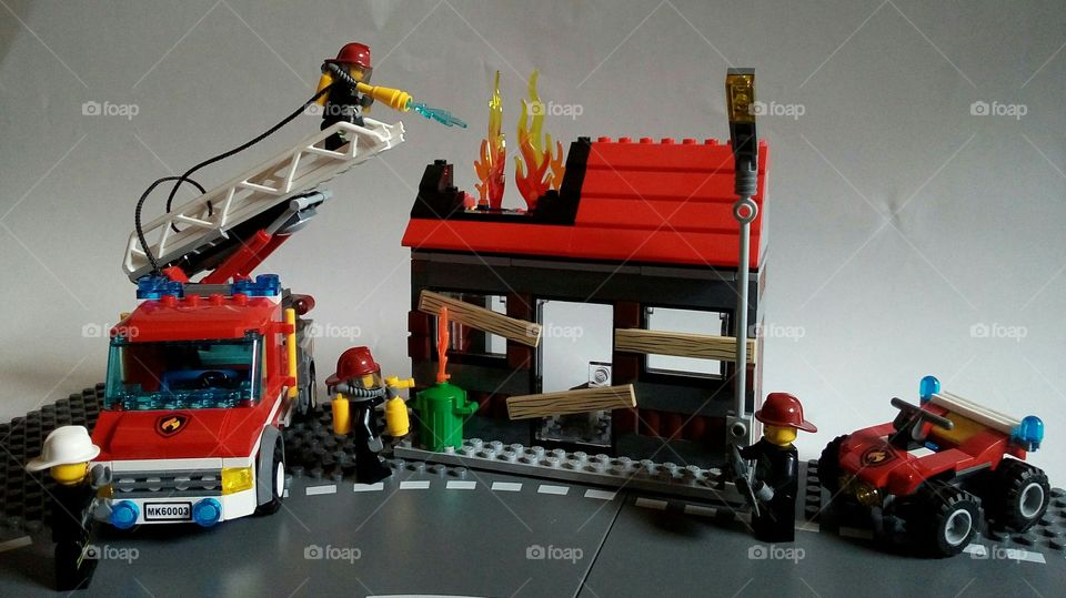 Lego firefighters