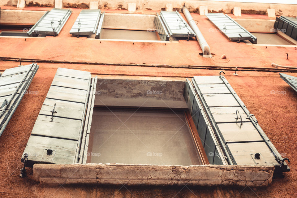 Windows And Shutters In Venice, Italy
