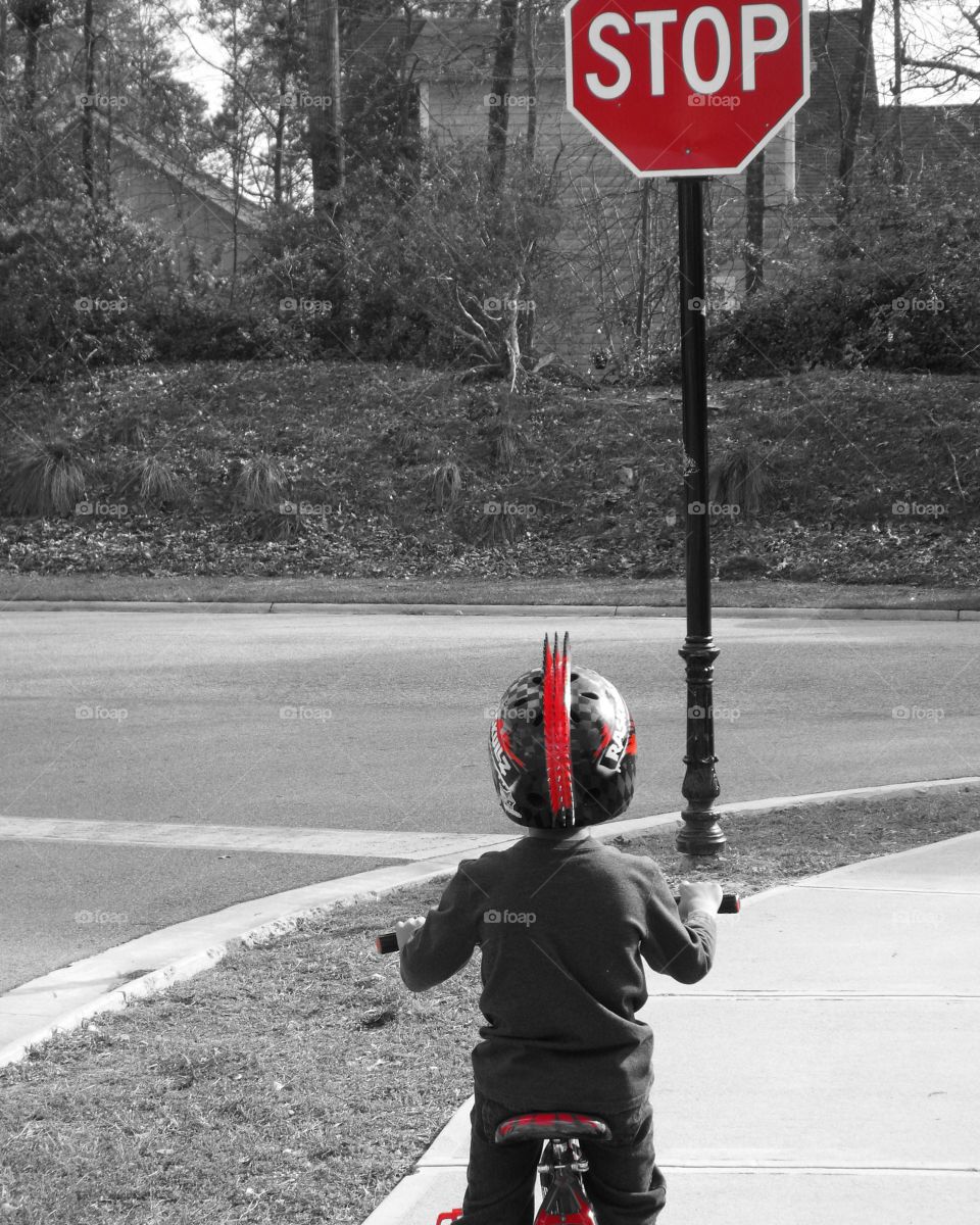 stop sign bike