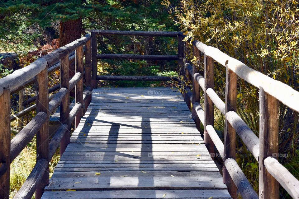 Snowy Mountain Foot Bridge