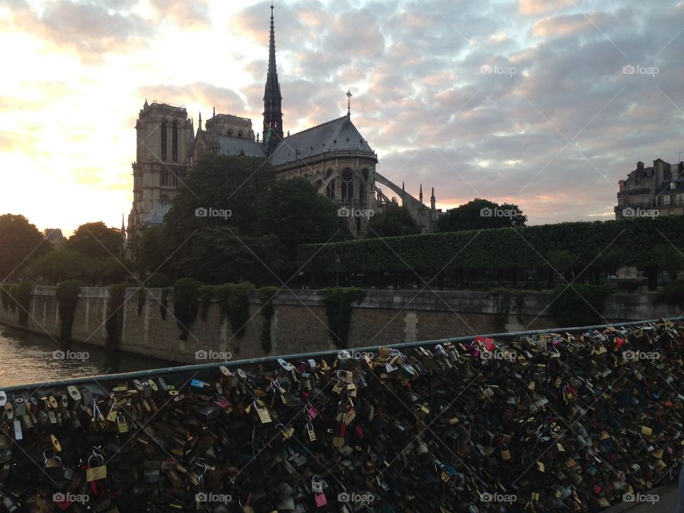 Sunset at Notre Dame