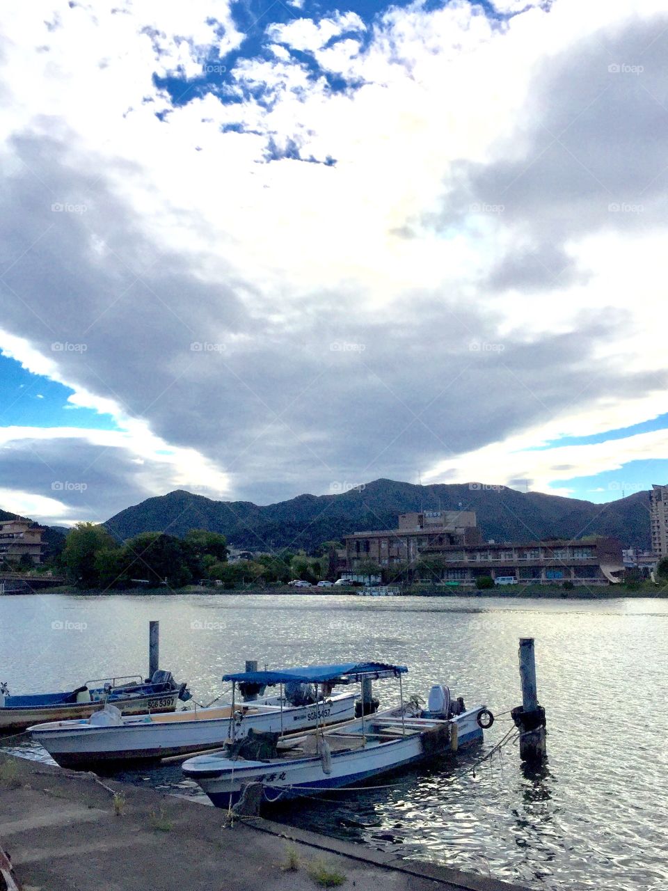 beautiful afternoon by the lake