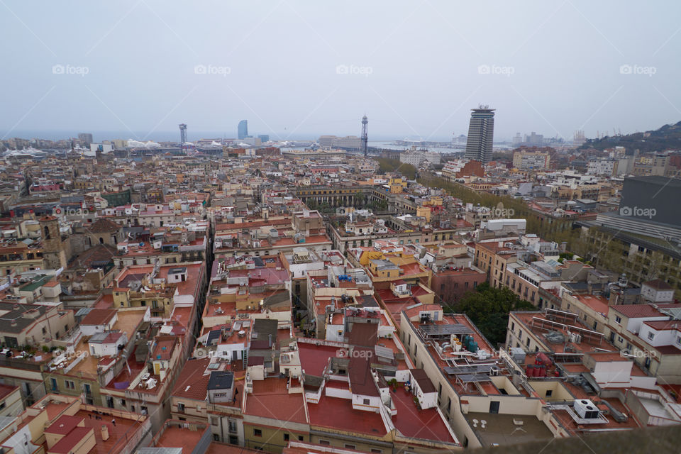 Barcelona desde la Torres de las Iglesia de Santa María del Pi